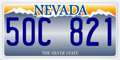 NV license plate 50C821