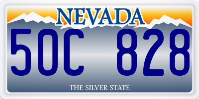 NV license plate 50C828