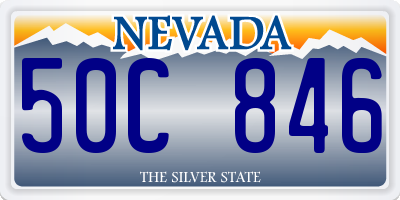 NV license plate 50C846