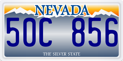 NV license plate 50C856