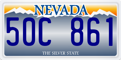 NV license plate 50C861