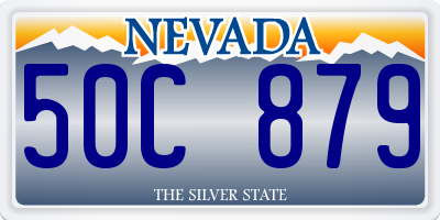 NV license plate 50C879