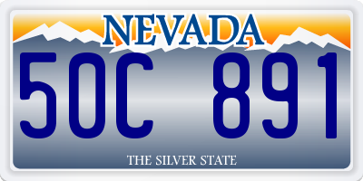NV license plate 50C891