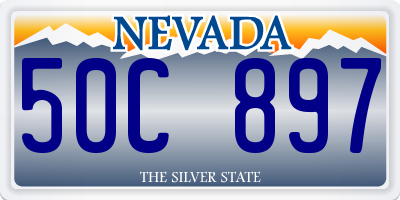 NV license plate 50C897