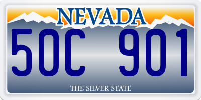 NV license plate 50C901