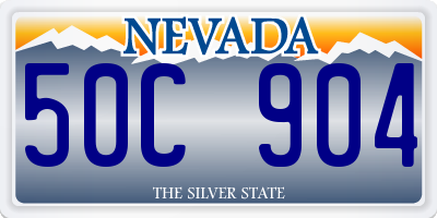 NV license plate 50C904