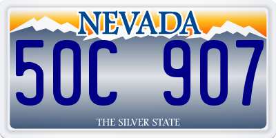 NV license plate 50C907