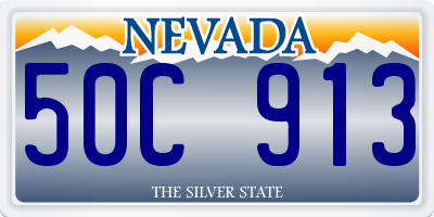 NV license plate 50C913