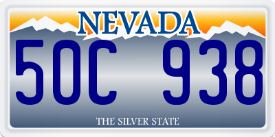 NV license plate 50C938