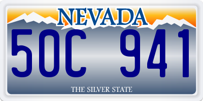 NV license plate 50C941