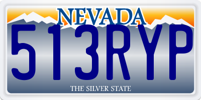 NV license plate 513RYP