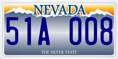 NV license plate 51A008