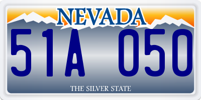 NV license plate 51A050