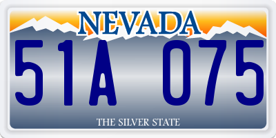 NV license plate 51A075