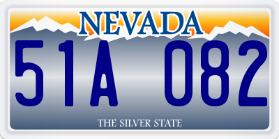 NV license plate 51A082