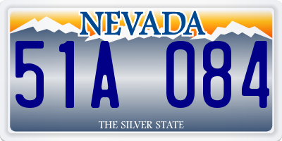NV license plate 51A084