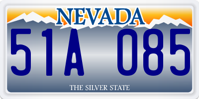 NV license plate 51A085