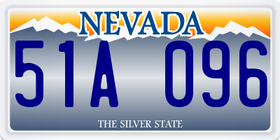 NV license plate 51A096