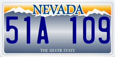 NV license plate 51A109