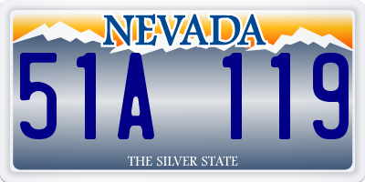 NV license plate 51A119