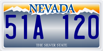 NV license plate 51A120