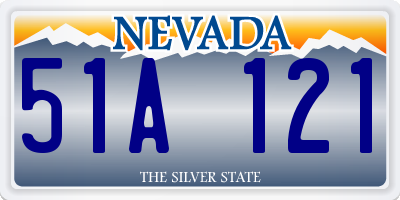 NV license plate 51A121