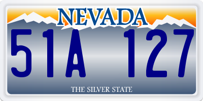 NV license plate 51A127