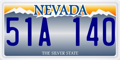 NV license plate 51A140