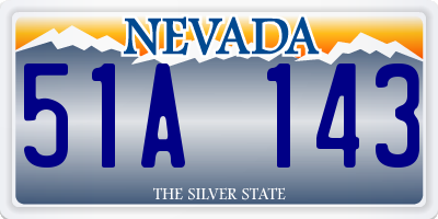 NV license plate 51A143