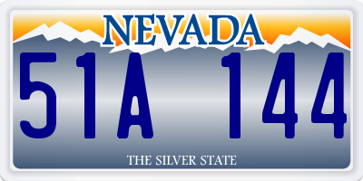 NV license plate 51A144