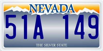 NV license plate 51A149