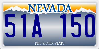 NV license plate 51A150