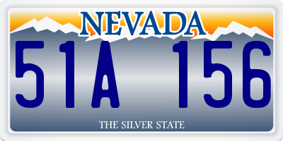 NV license plate 51A156