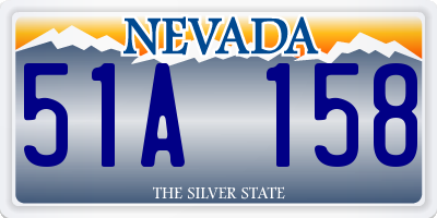 NV license plate 51A158