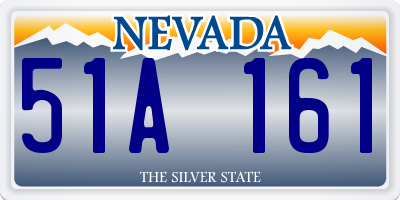 NV license plate 51A161