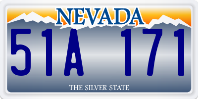 NV license plate 51A171