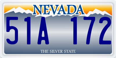 NV license plate 51A172