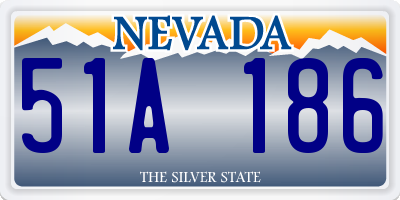 NV license plate 51A186