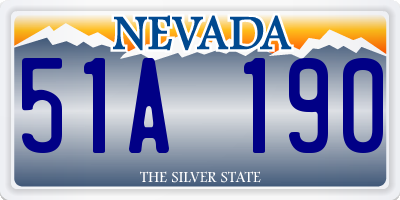 NV license plate 51A190