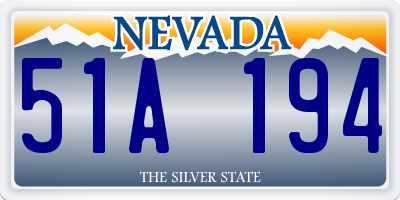 NV license plate 51A194