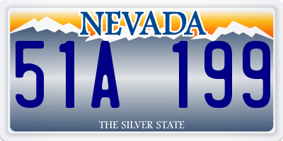 NV license plate 51A199