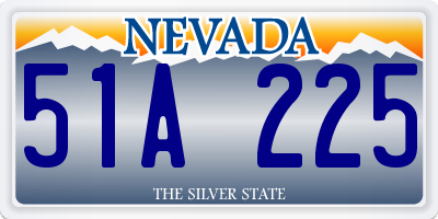 NV license plate 51A225