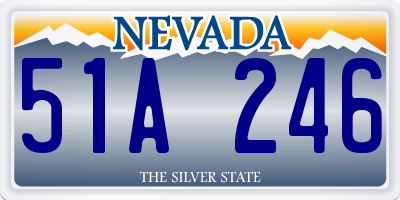 NV license plate 51A246