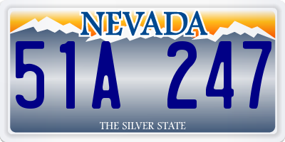 NV license plate 51A247