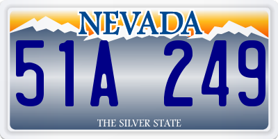 NV license plate 51A249