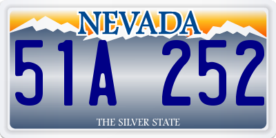 NV license plate 51A252