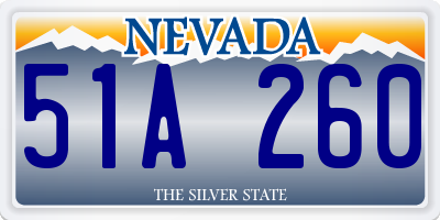 NV license plate 51A260