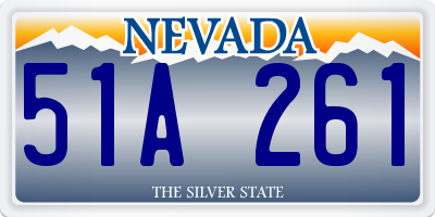 NV license plate 51A261