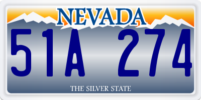 NV license plate 51A274