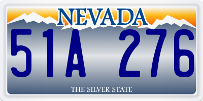 NV license plate 51A276
